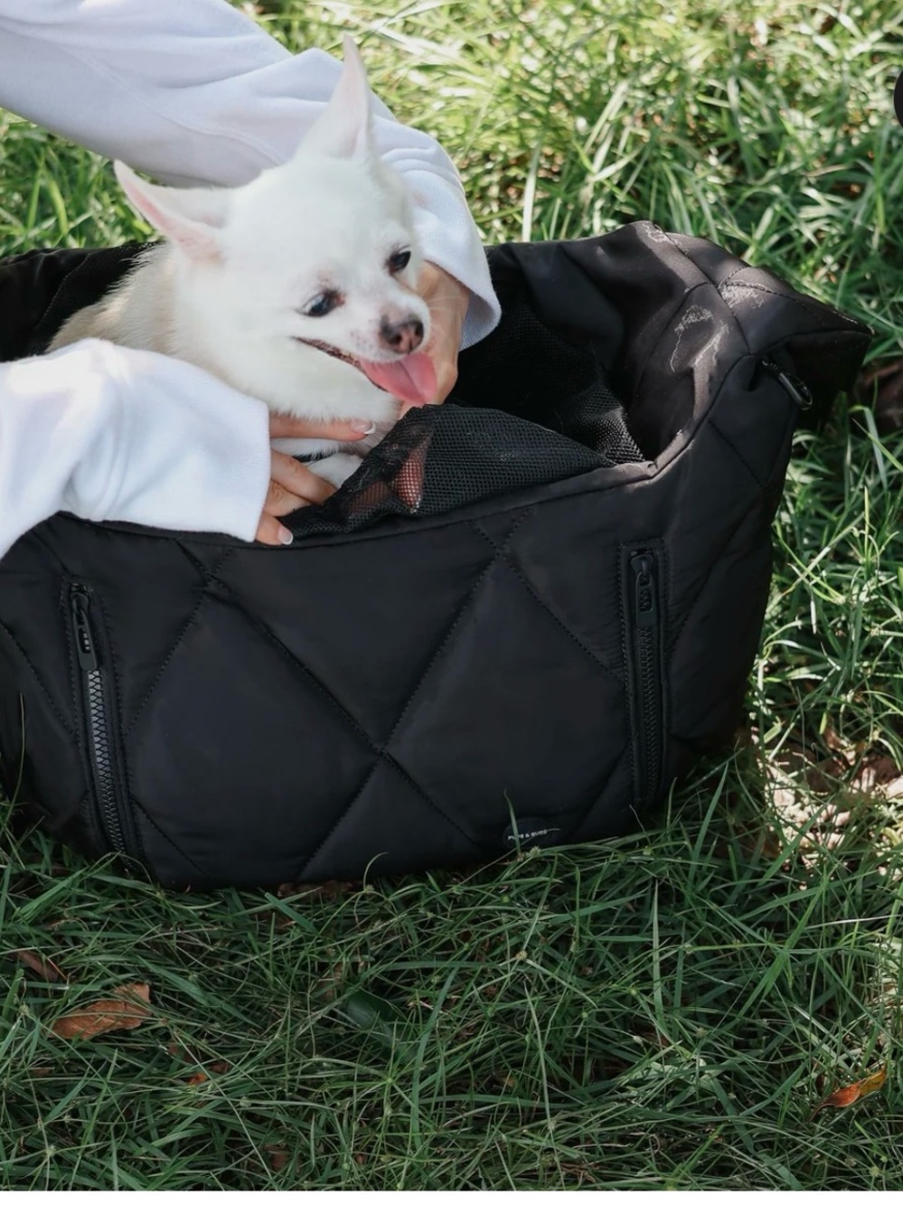 Pups & Bubs Cloud Crossbody Pet Carrier (Black) NEW